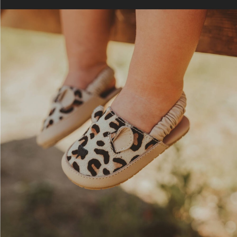 Leopard Print Baby Slip-On Shoes